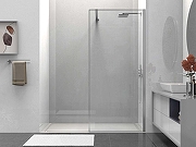 Душевая перегородка Vincea Walk-In 90 VSW-1HS900CL профиль Хром стекло прозрачное-2