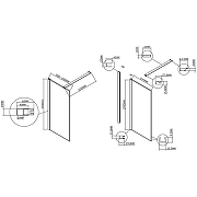 Душевая перегородка Vincea Walk-In 100 VSW-1HS100CLB профиль Черный матовый стекло прозрачное-4