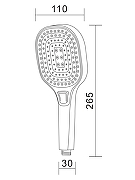 Ручной душ Orange S15HScr Хром-6