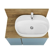 Столешница под раковину Aquaton Мишель 80 1A277003MIDR0 с панелью Дуб рустикальный-1