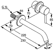 Смеситель для раковины Kludi Bozz 382450576S Хром-3