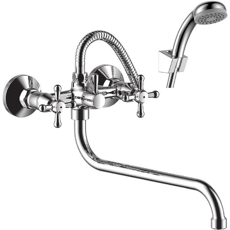 Смеситель для ванны Rossinka Y02-82 универсальный 