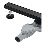 Душевой лоток Grocenberg 70 T700BL с Черной матовой решеткой / под плитку-2