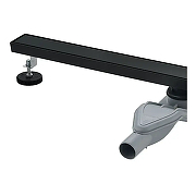 Душевой лоток Grocenberg 80 T800BL с Черной матовой решеткой / под плитку-2