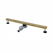 Душевой лоток Grocenberg 80 T800MG с решеткой Золото матовое / под плитку