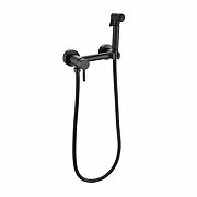 Гигиенический душ со смесителем Grocenberg GB103NBL Черный матовый