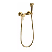 Гигиенический душ со смесителем Grocenberg GB103N-GL Золото брашированное