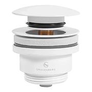 Донный клапан Grocenberg GB106W click-clack Белый