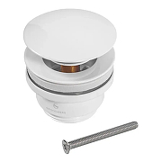 Донный клапан Grocenberg GB106W click-clack Белый-1