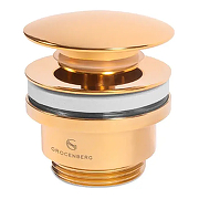 Донный клапан Grocenberg GB106GO click-clack Золото