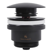 Донный клапан Grocenberg GB106BL click-clack Черный матовый