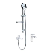 Комплект смесителей Grocenberg GB1009WC Белый Хром