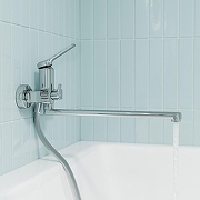 Смеситель для ванны Iddis Parker PARSB02i10WA универсальный Хром-3