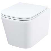 Комплект унитаза с инсталляцией Iddis Basic BASBI02i73 с сиденьем Микролифт и Черной матовой клавишей смыва-2