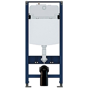 Комплект унитаза с инсталляцией Iddis Basic BASBI02i73 с сиденьем Микролифт и Черной матовой клавишей смыва-12