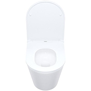 Комплект унитаза с инсталляцией Iddis Basic BASC020i73 с сиденьем Микролифт и Черной матовой клавишей смыва-4