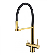 Смеситель для кухни Grocenberg GB4095GO Золото