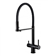 Смеситель для кухни Grocenberg GB4095BL Черный матовый