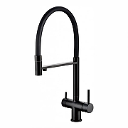 Смеситель для кухни Grocenberg GB4099BL Черный матовый