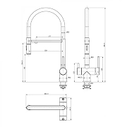 Смеситель для кухни Grocenberg GB4096NK Никель-3