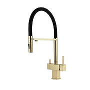 Смеситель для кухни Grocenberg GB4098MG Золото матовое