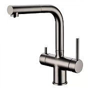 Смеситель для кухни Grocenberg GB4097BG Графит