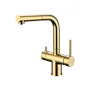 Смеситель для кухни Grocenberg GB4097GO Золото