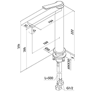 Смеситель для раковины Iddis Parker PARBL01i01 Черный матовый-6