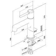 Смеситель для раковины Iddis Aiger AIGGB00i01 Черный глянцевый-5