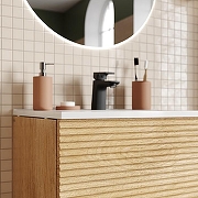 Тумба с раковиной Iddis Bild 60 BIL60V0i95K подвесная Дуб светлый-7