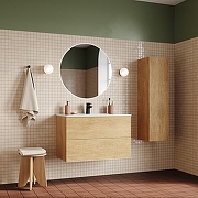 Тумба с раковиной Iddis Bild 80 BIL80V0i95K подвесная Дуб светлый-3