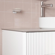 Тумба под раковину Iddis Aiger 100 AIG10W0i95K подвесная Белая матовая-9