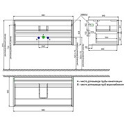 Тумба под раковину Iddis Aiger 100 AIG10W0i95K подвесная Белая матовая-11
