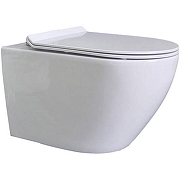 Унитаз CeramaLux 2196-2 подвесной Белый глянцевый с сиденьем Микролифт-1