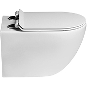 Унитаз CeramaLux 2196-2 подвесной Белый глянцевый с сиденьем Микролифт-2