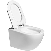 Унитаз CeramaLux 2196-2 подвесной Белый глянцевый с сиденьем Микролифт-3