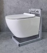 Унитаз CeramaLux 2196-2 подвесной Белый глянцевый с сиденьем Микролифт-4