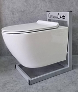 Унитаз CeramaLux 2196-2 подвесной Белый глянцевый с сиденьем Микролифт-8
