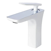 Смеситель для раковины Grocenberg GB1001NWC Белый Хром