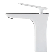 Смеситель для раковины Grocenberg GB1001NWC Белый Хром-2