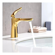 Смеситель для раковины Grocenberg GB2001GO Золото-3