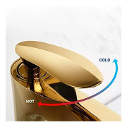 Смеситель для раковины Grocenberg GB2001GO Золото-4