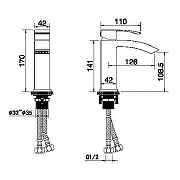 Смеситель для раковины Grocenberg GB2007MG Золото матовое-1