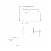 Смеситель для раковины Grocenberg GB2009NK Никель-5