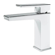 Смеситель для раковины Grocenberg GB2088WC Белый Хром