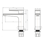 Смеситель для раковины Grocenberg GB2088WC Белый Хром-5