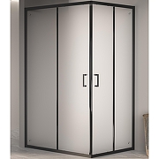 Душевой уголок RGW Passage PA-040B 100x90 3508104090-24 профиль Черный стекло матовое-сатинат