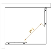 Душевой уголок RGW Passage PA-040B 100x90 3508104090-24 профиль Черный стекло матовое-сатинат-4