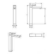 Смеситель для раковины Grocenberg GB3008CR Хром-4