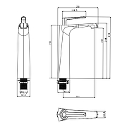 Смеситель для раковины Grocenberg GB3025CR Хром-3